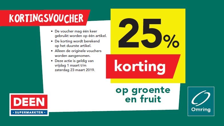 Deen korting