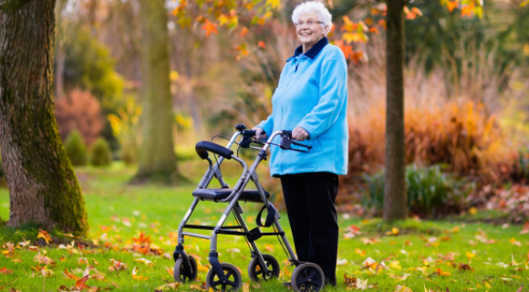 Zonlicht rollator