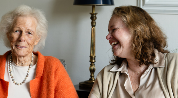 Mevrouw Doves met haar dochter