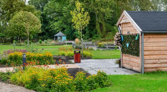 De tuin van Omringlocatie Den Koogh