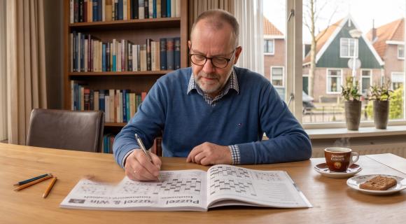 Puzzelende meneer