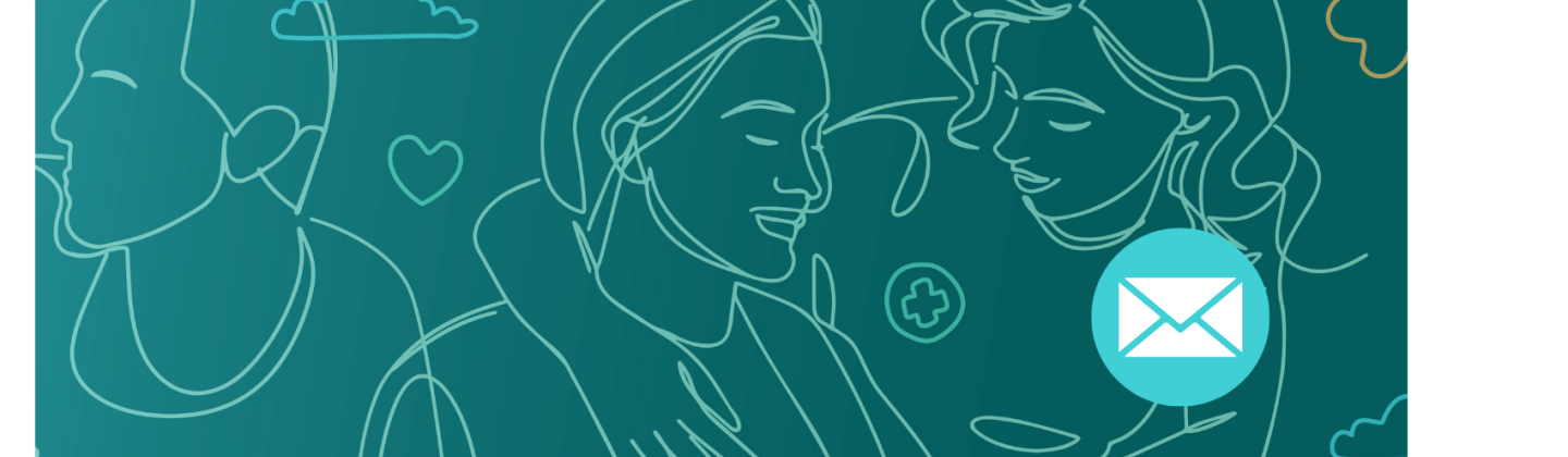 Illustratie met envelop