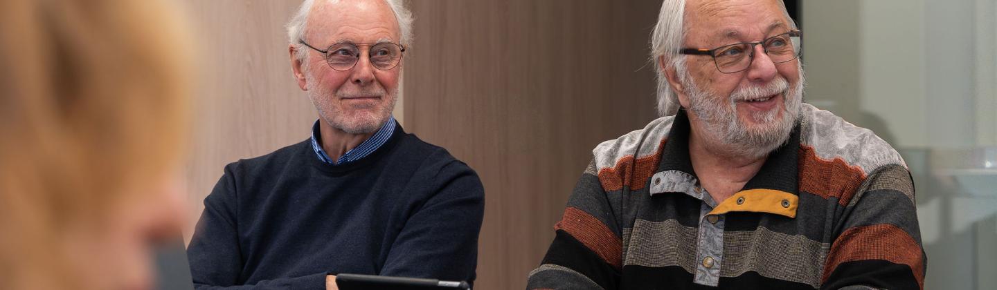 De cliëntenraad thuiszorg tijdens een vergadering.