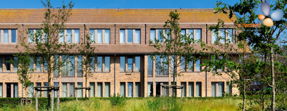 Landhuis met logo