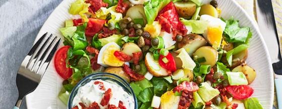 Andijviesalade met krieltjes