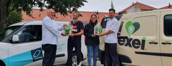 Omring en I Love Texel slaan handen ineen voor gezond aan tafel op Texel 