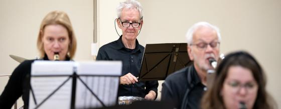 Repetitie van het Omring Orkest