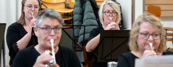 Repetitie van het Omring Orkest