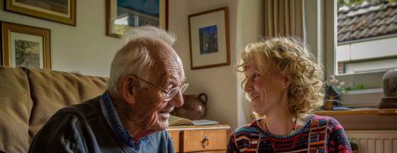 Beeldzorg vrijwilliger en cliënt