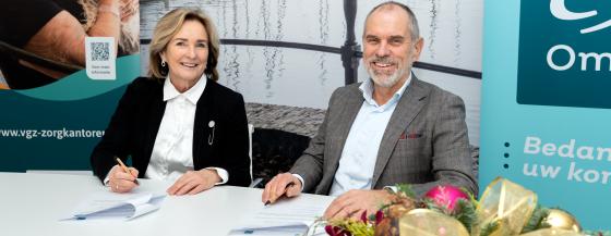 Jolanda Buwalda en Hans van Noorden ondertekenen ambitieverklaring meerjarig transformatiepartnerschap