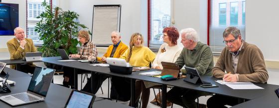 Foto van de vergadering van de centrale cliëntenraad.