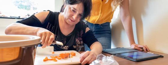 Kookgroep revalidanten snijplank